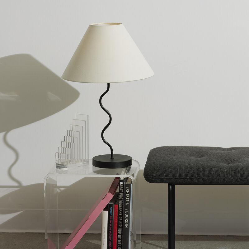 Squiggle LED Table Lamp - Black