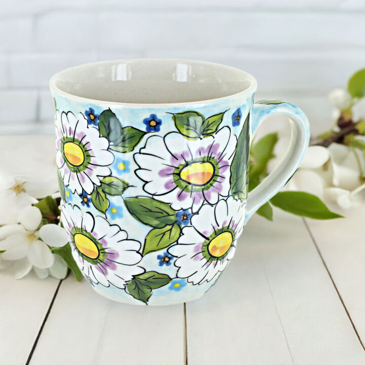 Blue Rose Polish Pottery Pastel Parfait Coffee Mug