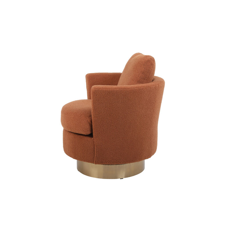 Swivel Barrel Chair for Living Room or Bedroom