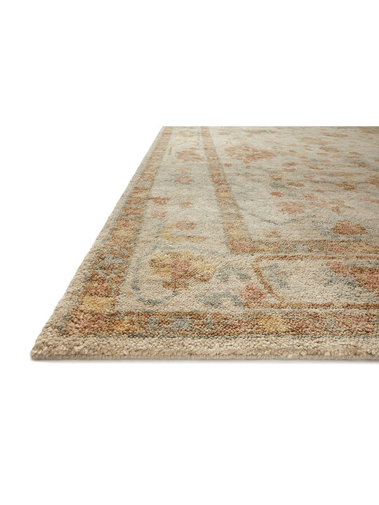 Clement CLM01 Pebble/Multi 18" x 18" Sample Rug