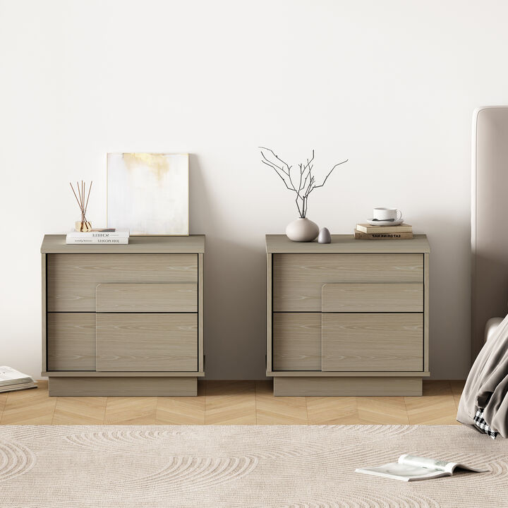 Horizon Gray Nightstands (Set of 2)