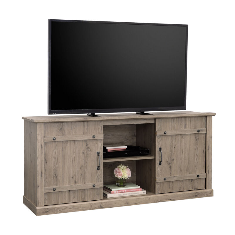 Sauder Select TV Credenza with Sliding Doors