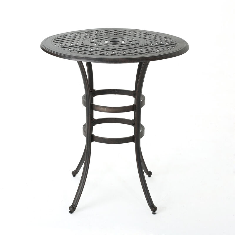 ALFRESCO 37” ROUND BAR TABLE