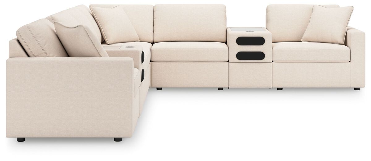 Modmax Oyster 8-Piece Sectional with Audio Consoles