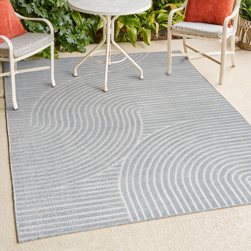 Skagen Minimalist Curve Geometric Area Rug