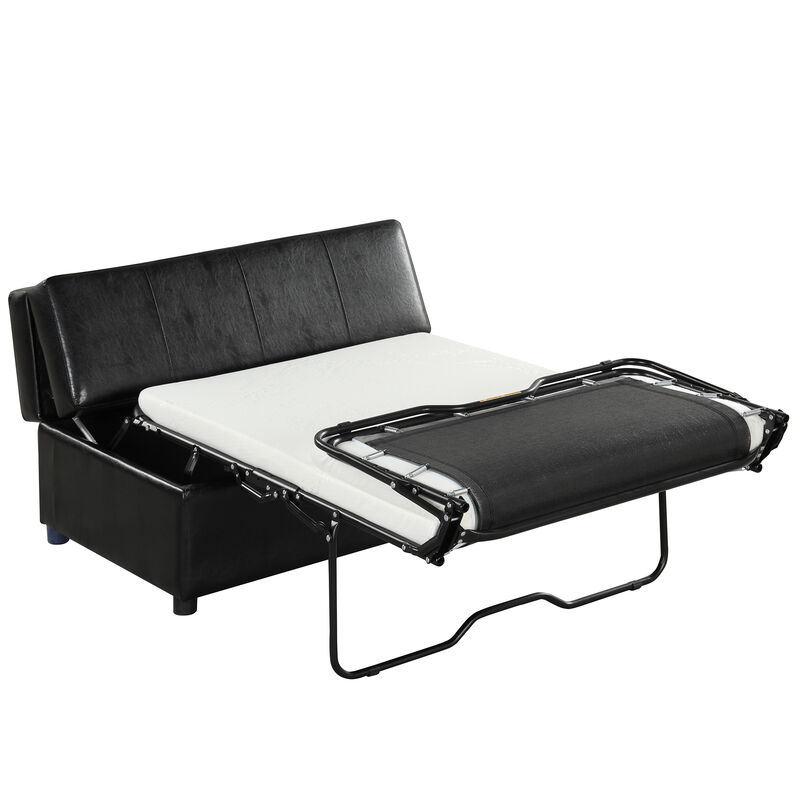 Merax Folding Ottoman Sleeper Bed with Mattress