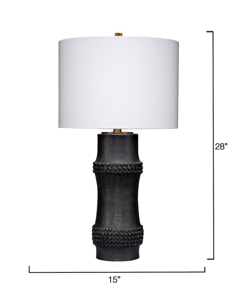 Rail Table Lamp, Black