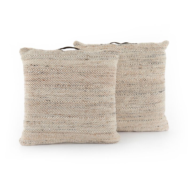 Neema Pouf Set Heathered Wool