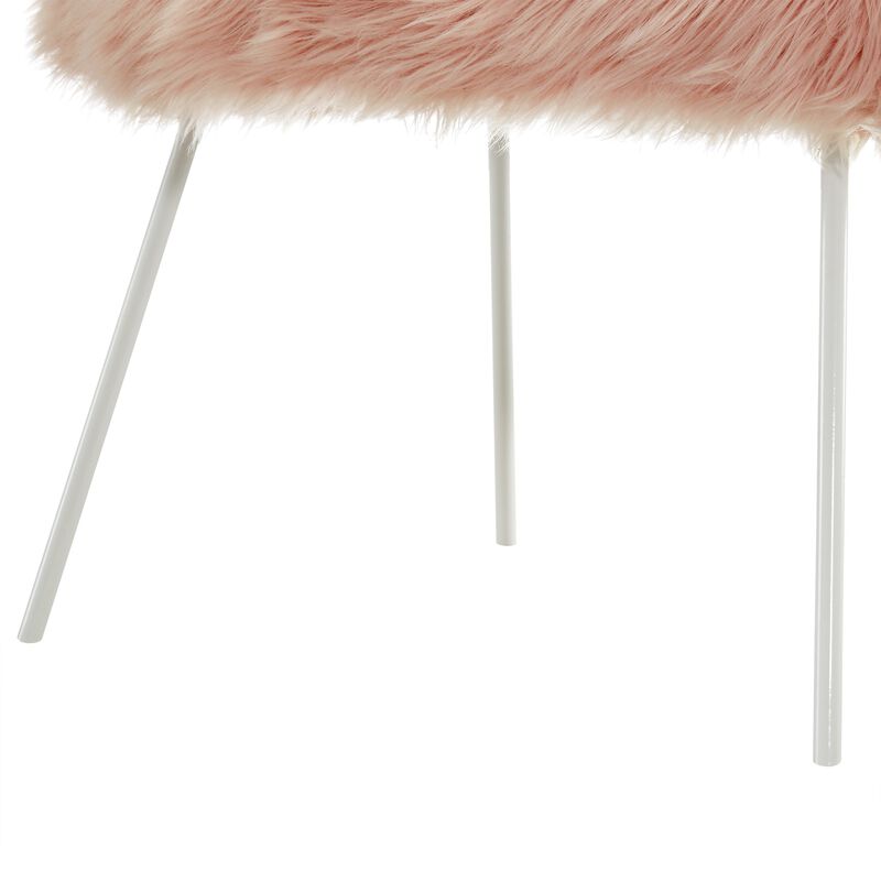 Inspired Home Fred Faux Fur Accent Chair