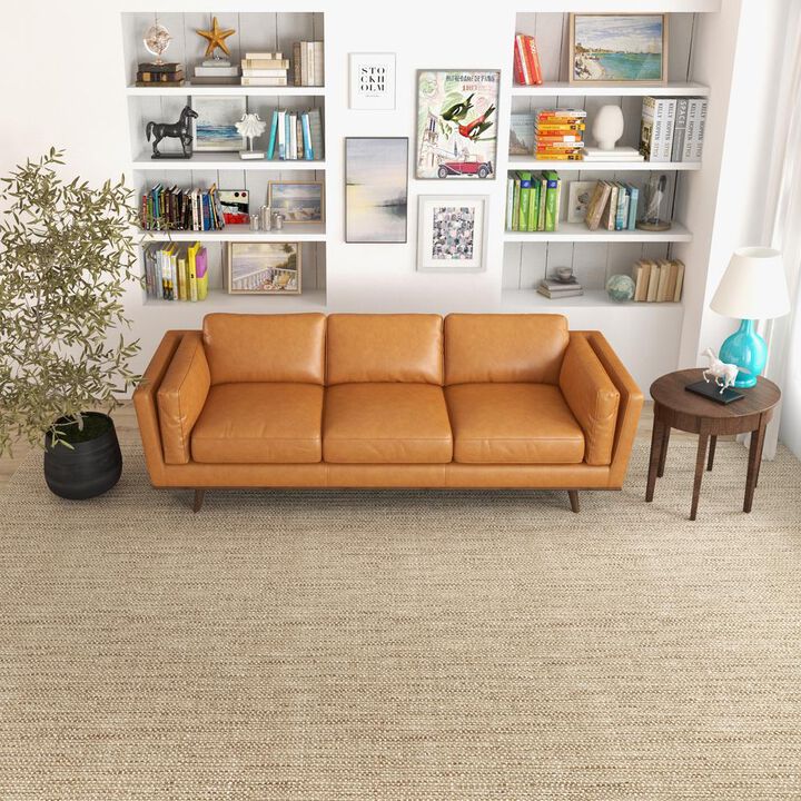 Ashcroft Furniture Co Chase Genuine Leather Sofa