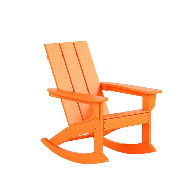WestinTrends Modern Adirondack Outdoor Rocking Chair
