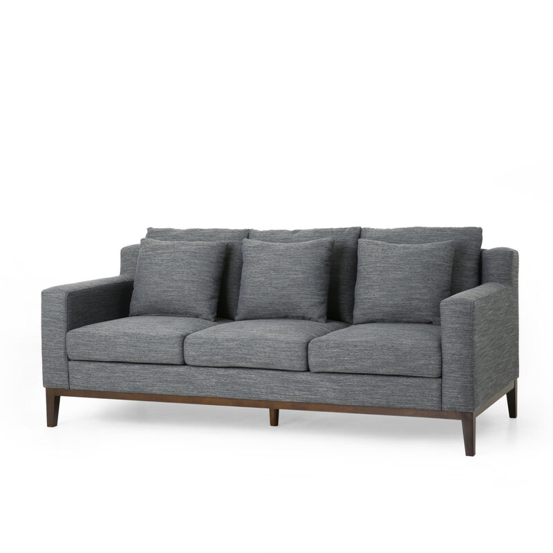 Merax Standard 3-seat Sofa with Wooden Legs