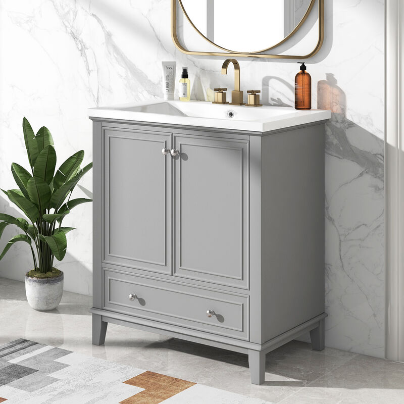 Merax Modern Bathroom Vanity with Sink Combo