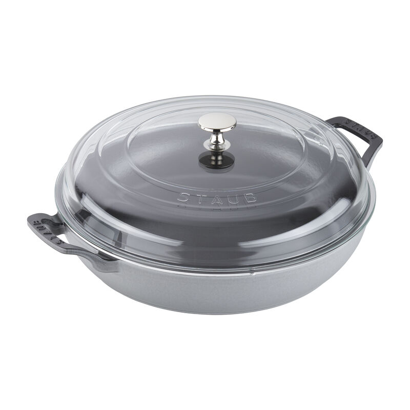 Staub Cast Iron 3.5-qt Braiser with Glass Lid - Turquoise