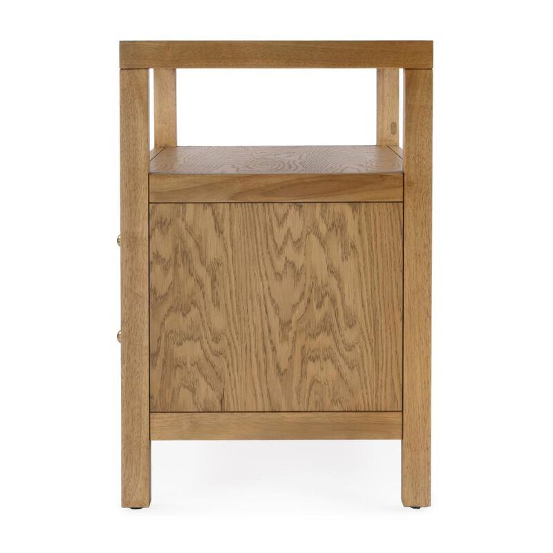 Butler Specialty Company Celine 2 Drawer Wide Nightstand, Natural