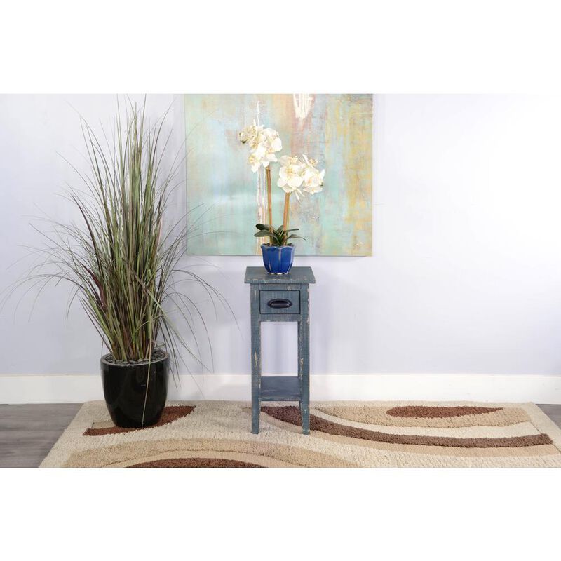 Sunny Designs Ocean Blue Chair Side Table