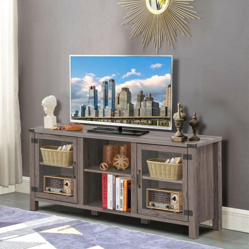 Hivvago TV Stand Entertainment Center for TVs up to 65 Inch with Storage Cabinets