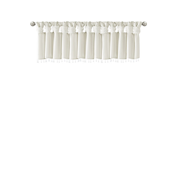 Gracie Mills Elroy Lightweight Beaded Faux Silk Valance