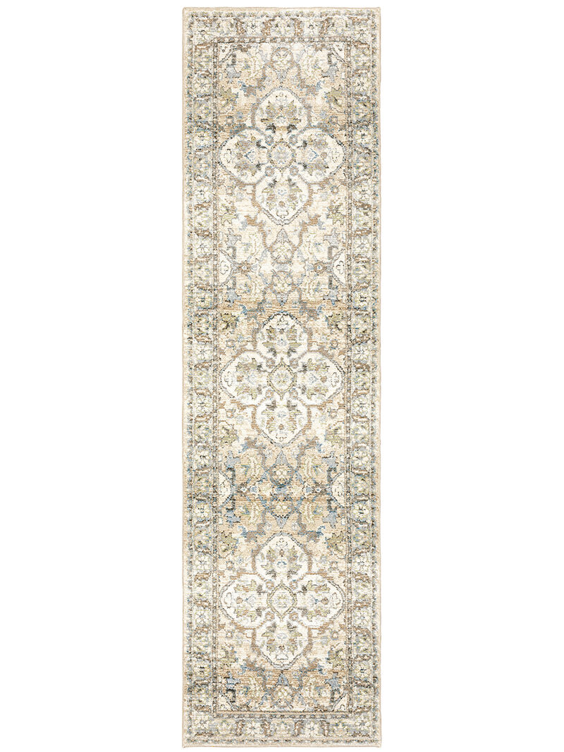 Andorra 2'3" x 8' Beige Rug