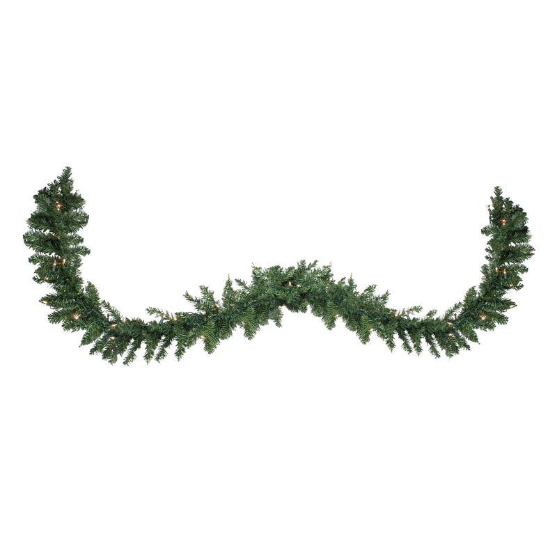 25' x 17" Pre-Lit Buffalo Fir Commercial Artificial Christmas Garland - Clear Lights