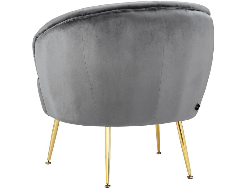 Kara Accent Chair with Gold Legs