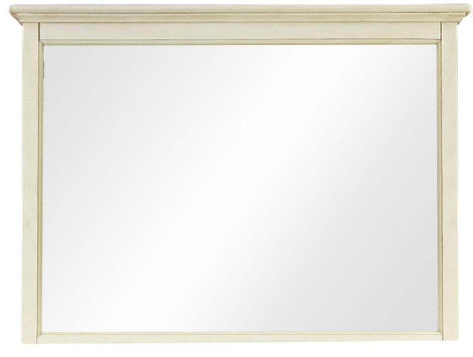 Belen Kox White Linen Landscape Mirror, Belen Kox