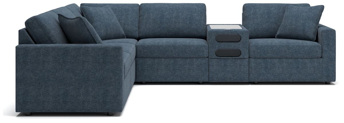 Modmax Ink 6-Piece Sectional with Audio Console