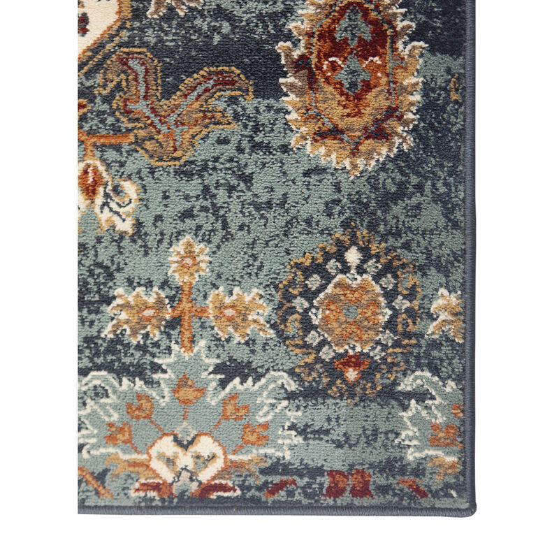 Allure Elina Teal Oriental Area Rug