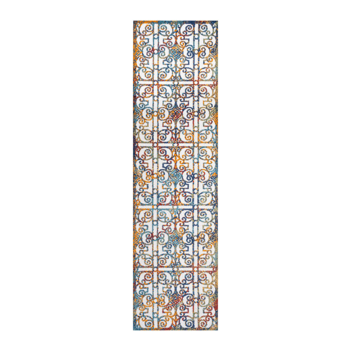 Cetara Ornate Trellis Indoor/Outdoor Area Rug