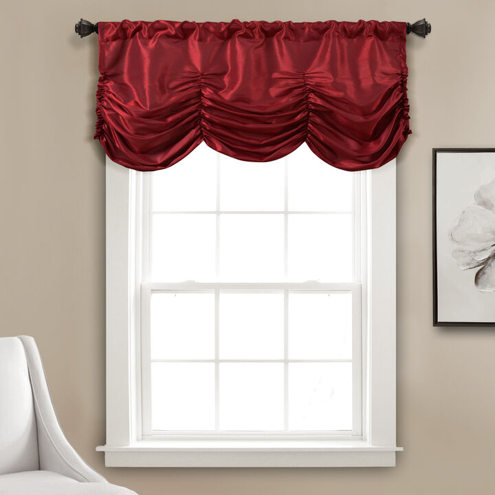 Estate Garden Valance Red Single 18x42