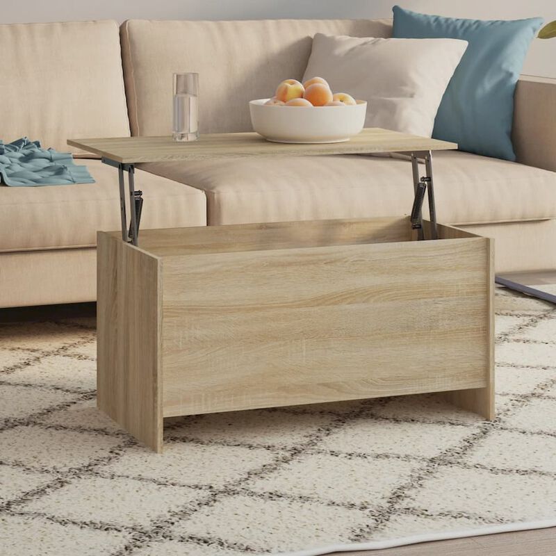 Coffee Table Sonoma Oak 40.2"x21.9"x20.7" Engineered Wood