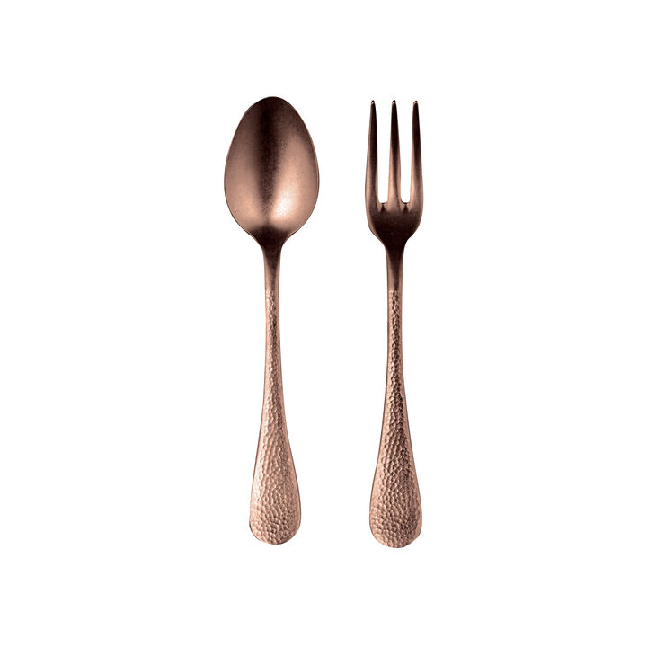 Epoque 2 Piece Serving Set in Pewter Bronze