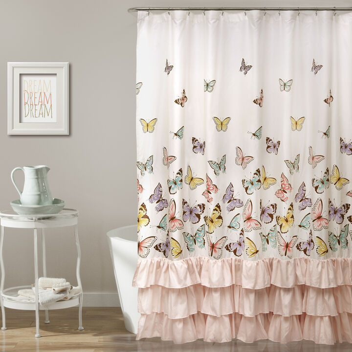 Flutter Butterfly Shower Curtain