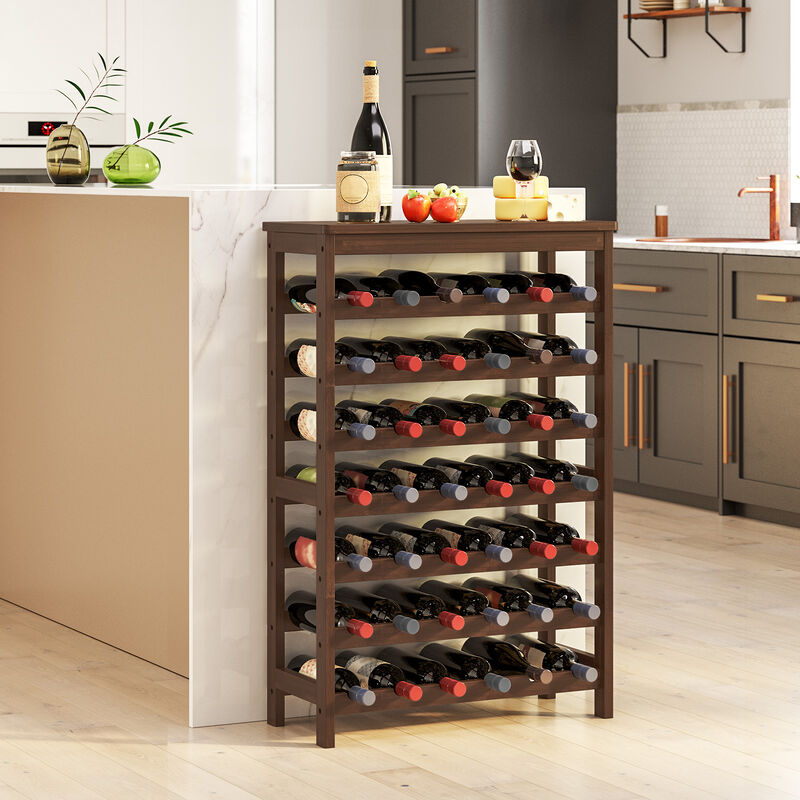 Free-Standing Floor Wine Rack - Stylish and Functional Storage Solution for Your Wine Collection