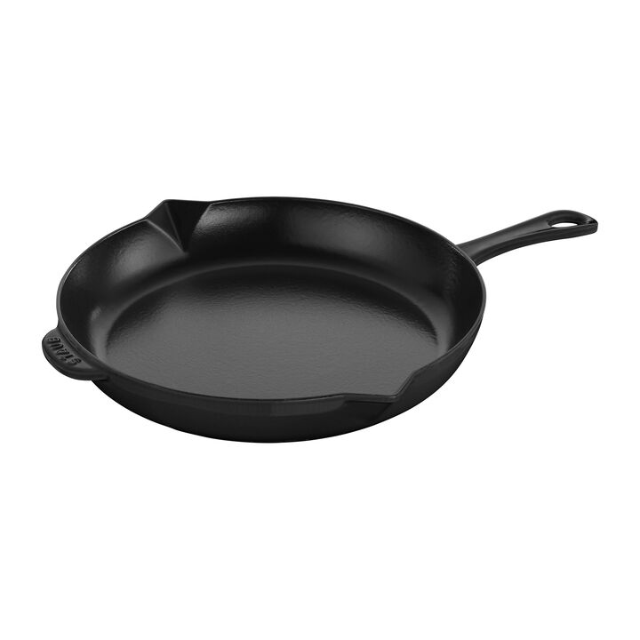 Staub Cast Iron 12-inch Fry Pan - Matte Black