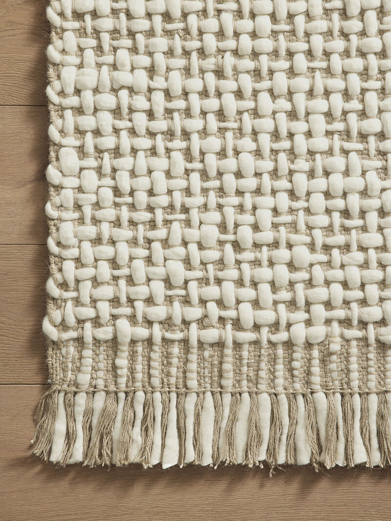 YWSTN YEL01 Natural/Ivory 18" x 18" Sample Rug
