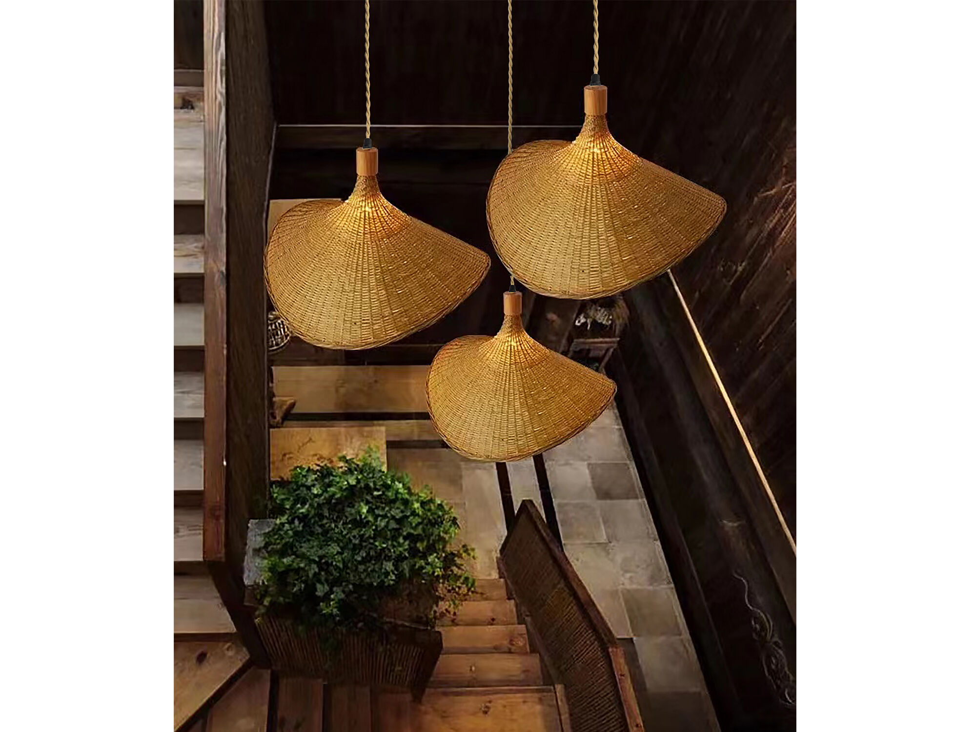 tan pendant lights