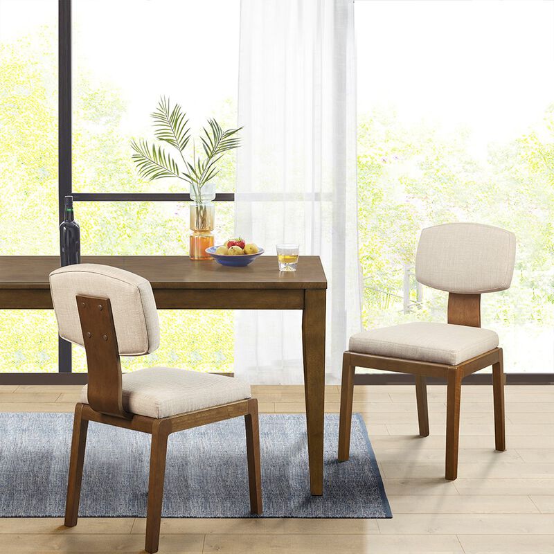 Gracie Mills Saniyah Modern Elegance Upholstered Dining Chairs - Set of 2