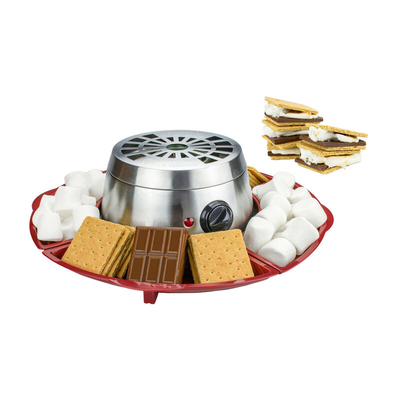 Brentwood TS-603 Indoor Electric Stainless Steel 8 Piece Smores Maker Set