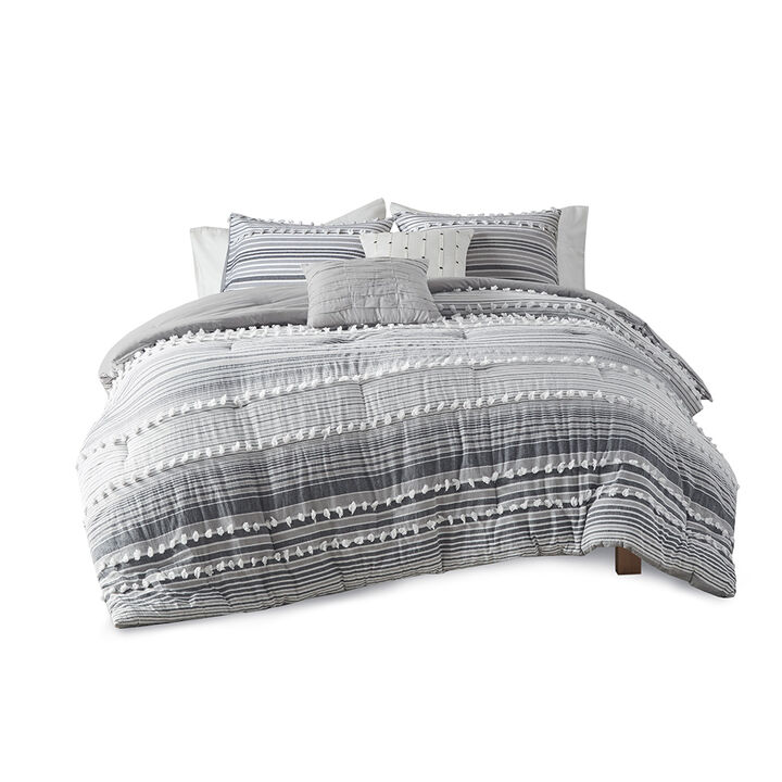 Gracie Mills Hector Pure Bliss Cotton Comforter Ensemble - Twin XL