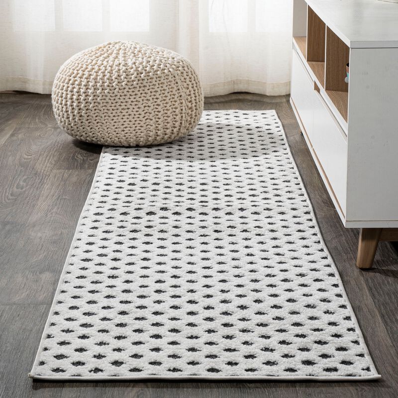 Rabat High-Low Pile Mini Diamond Trellis Area Rug