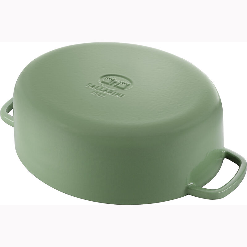 Ballarini Bellamonte Cast Iron 4.75-qt Oval Dutch Oven - Saggio Green