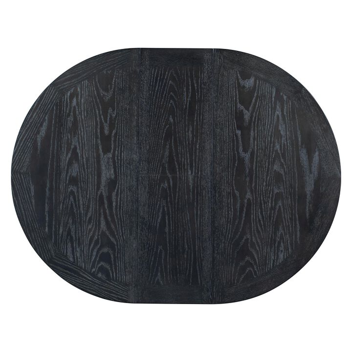 Retro Extendable Dining Table with 12" Leaf for Kitchen or Dining Room