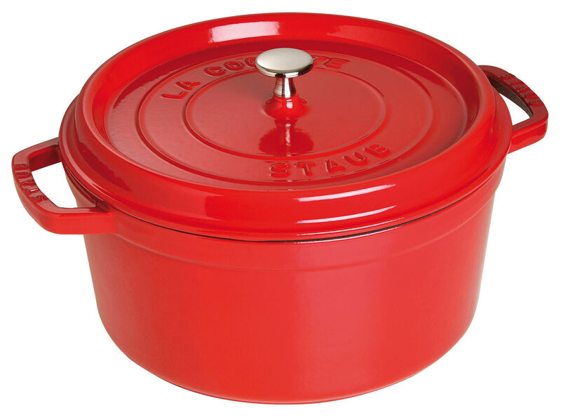 Staub Cast Iron 7-qt Round Cocotte - Basil