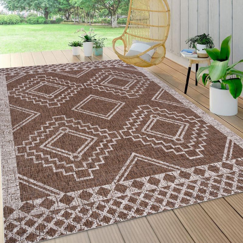 Marokko Diamond Tribal Medallion Indoor/Outdoor Area Rug