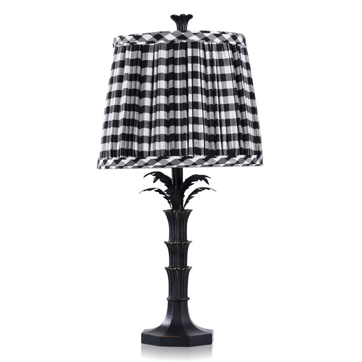 Matte Cottage Black Poly Lamp