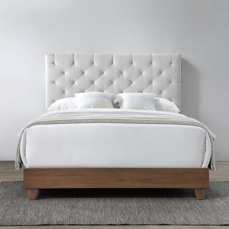 Modway - Rhiannon Diamond Tufted Upholstered Fabric Queen Bed