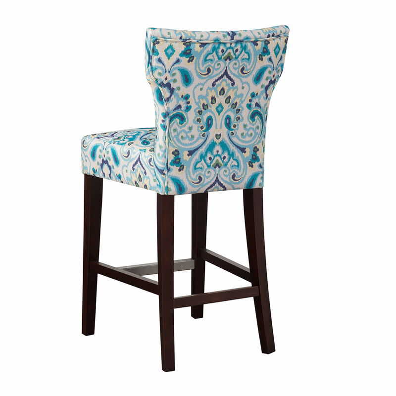 Gracie Mills Lelia Button Tufted Back Counter Stool