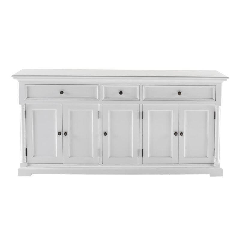 Belen Kox Elegant White 5-Door Buffet, Belen Kox