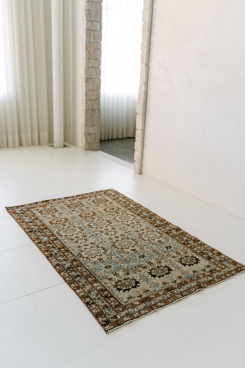 District Loom Vintage Bakhtiari scatter rug-Tannon